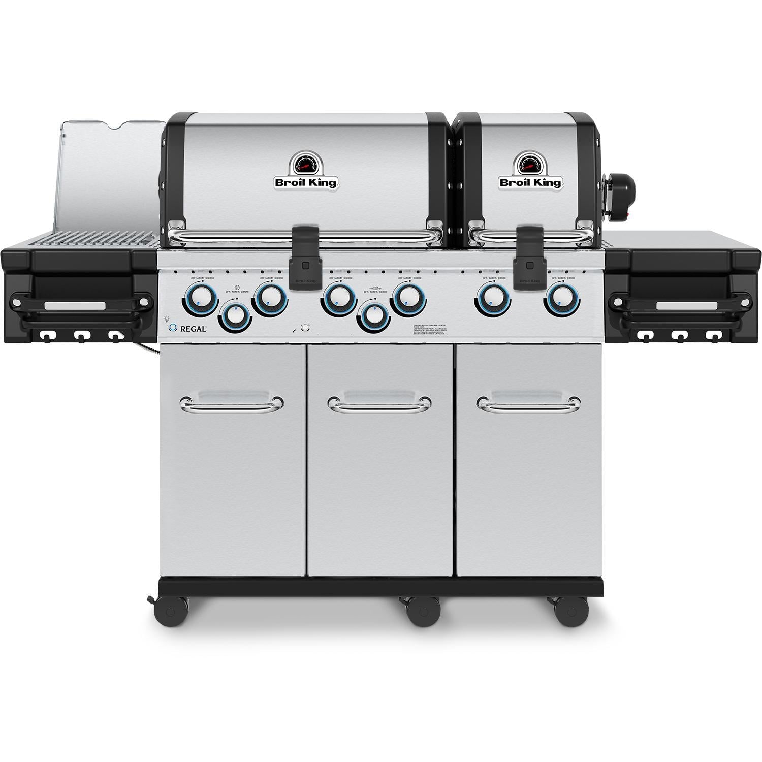 Broil King Regal S 690 PRO IR 6-Burner Natural Gas Grill With Rotisserie & Infrared Side Burner - Stainless Steel - 957947 - Image 1