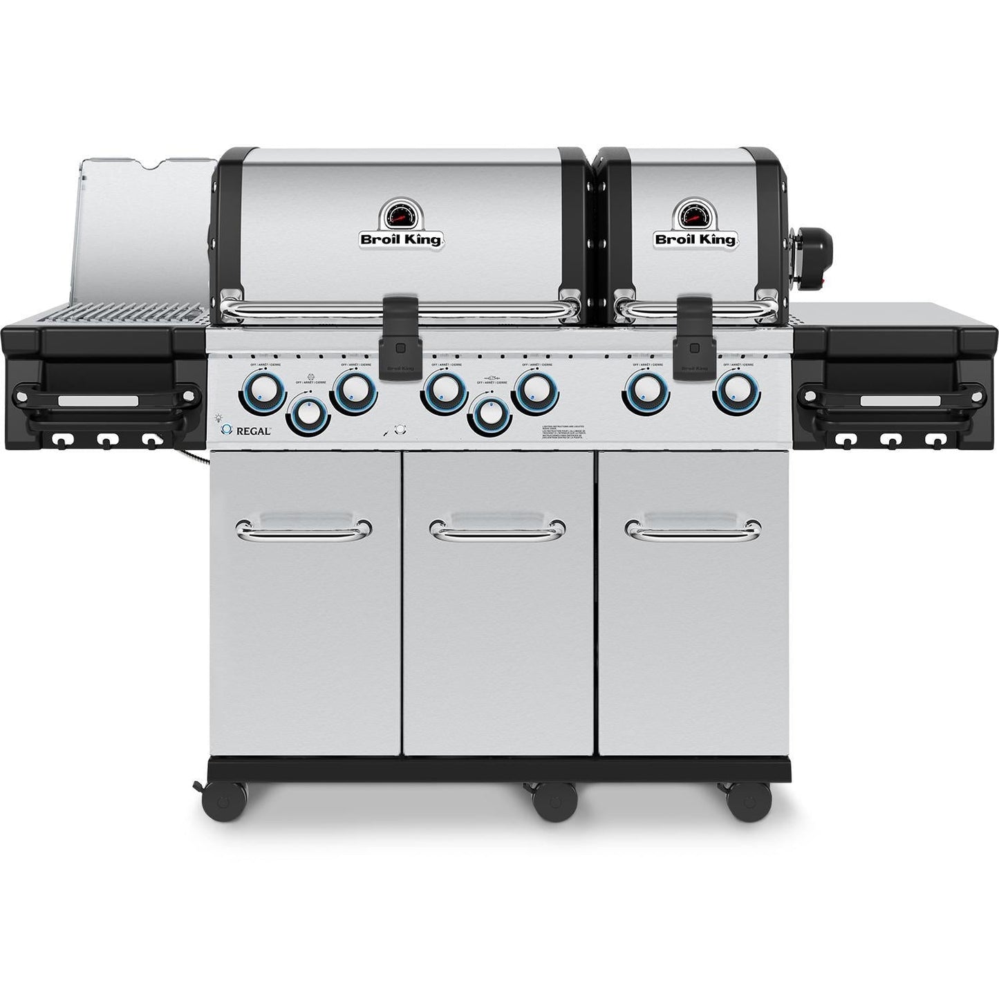 Broil King Regal S 690 PRO IR 6-Burner Propane Gas Grill With Rotisserie & Infrared Side Burner - Stainless Steel - 957944 - Image 1