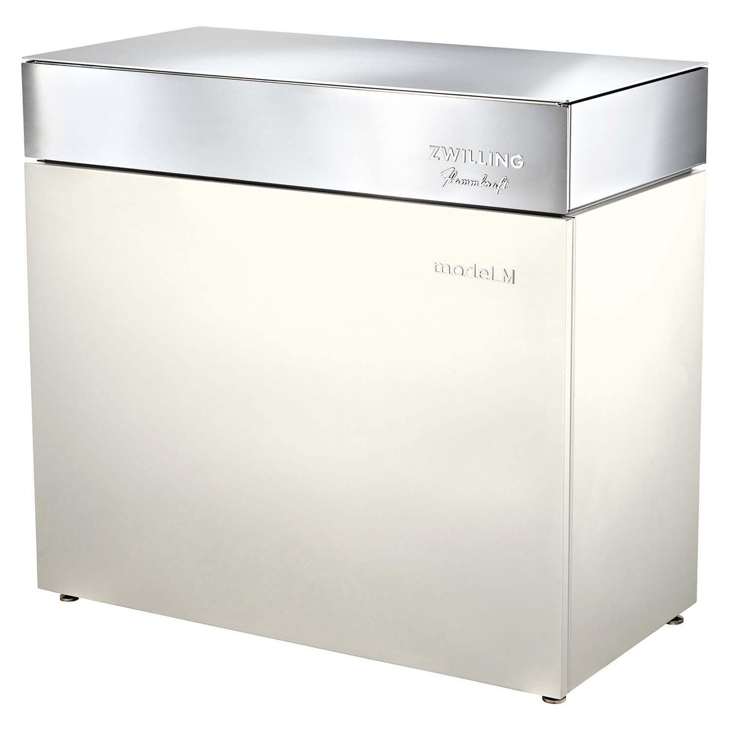 Flammkraft Model D Freestanding Grill & Model M Prep Center Module - Ivory White - 1029542