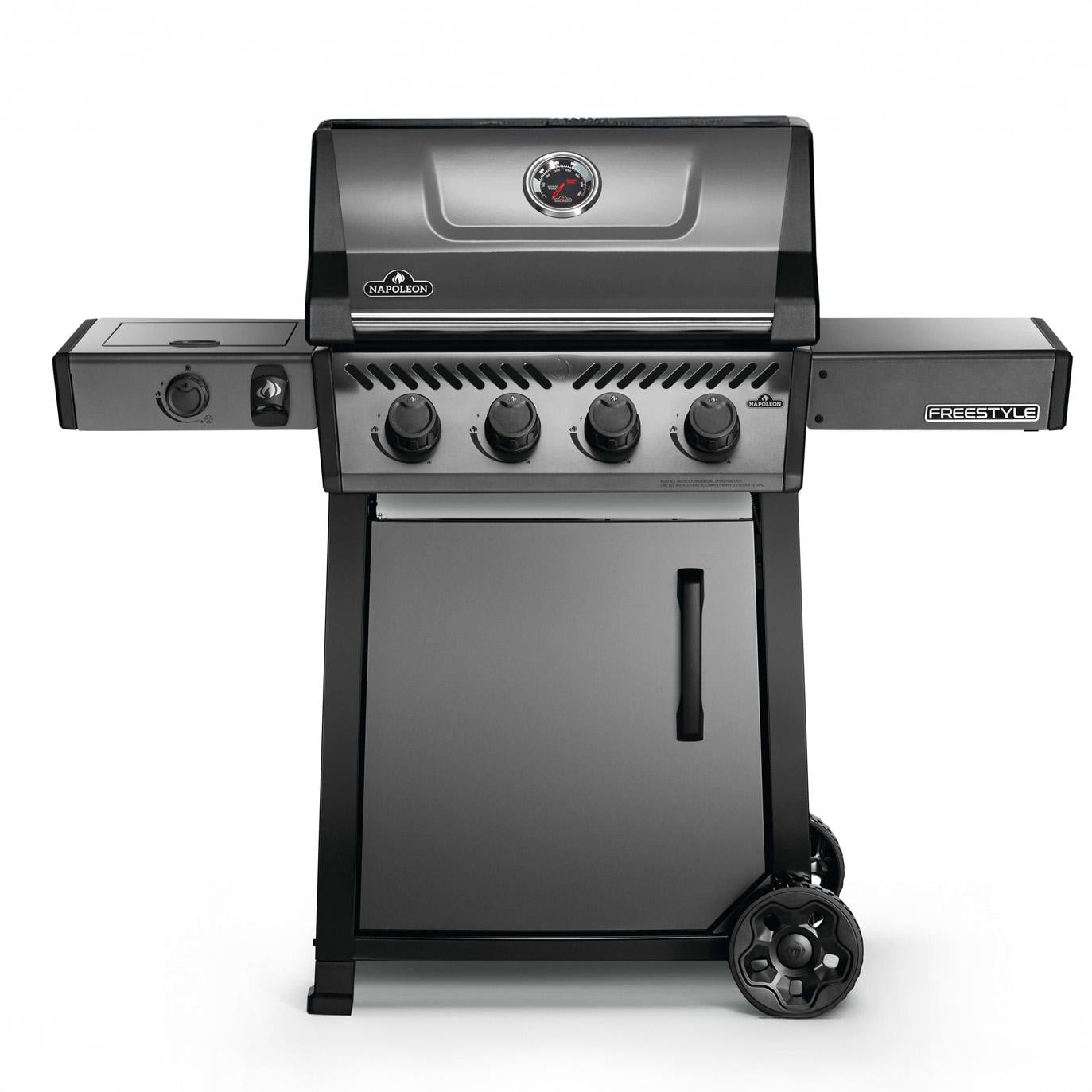 Napoleon Freestyle 425 4 Burner Propane Gas Grill w/ Range Side Burner - Graphite Grey - F425DSBPGT-ECP - Image 1