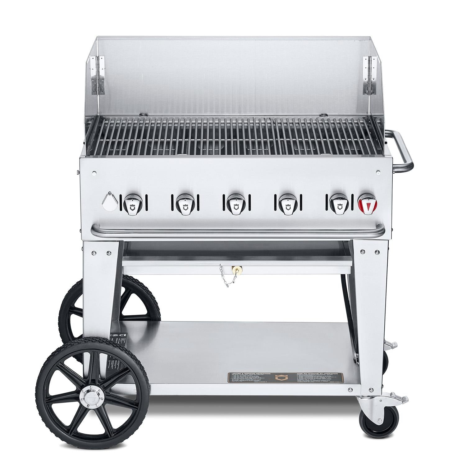 Crown Verity 36-Inch Mobile Natural Gas Windguard Package - CV-MCB-36WGP-NG - Image 1
