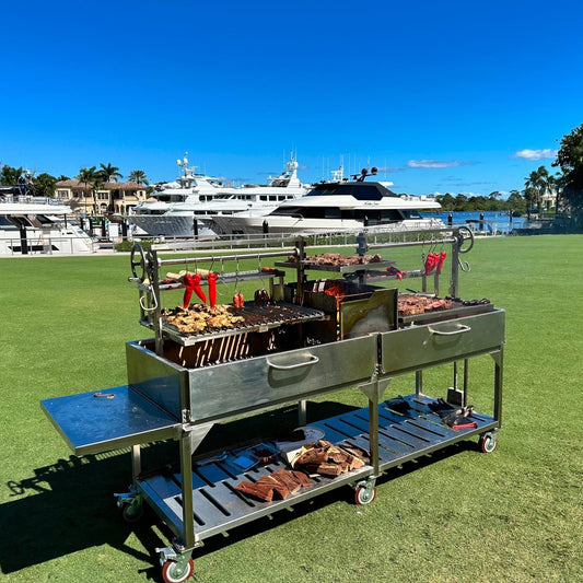 Tagwood BBQ XL Double Argentine Santa Maria Wood Fire & Charcoal Grill - BBQ24SS - Image 1