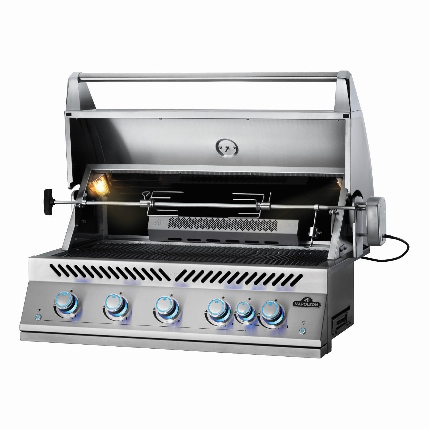 Napoleon 700 Series 5-Burner 38-Inch Built-In Natural Gas Grill w/ Rotisserie & SafetyGlow - BIG38RBNSS-1 - Image 6