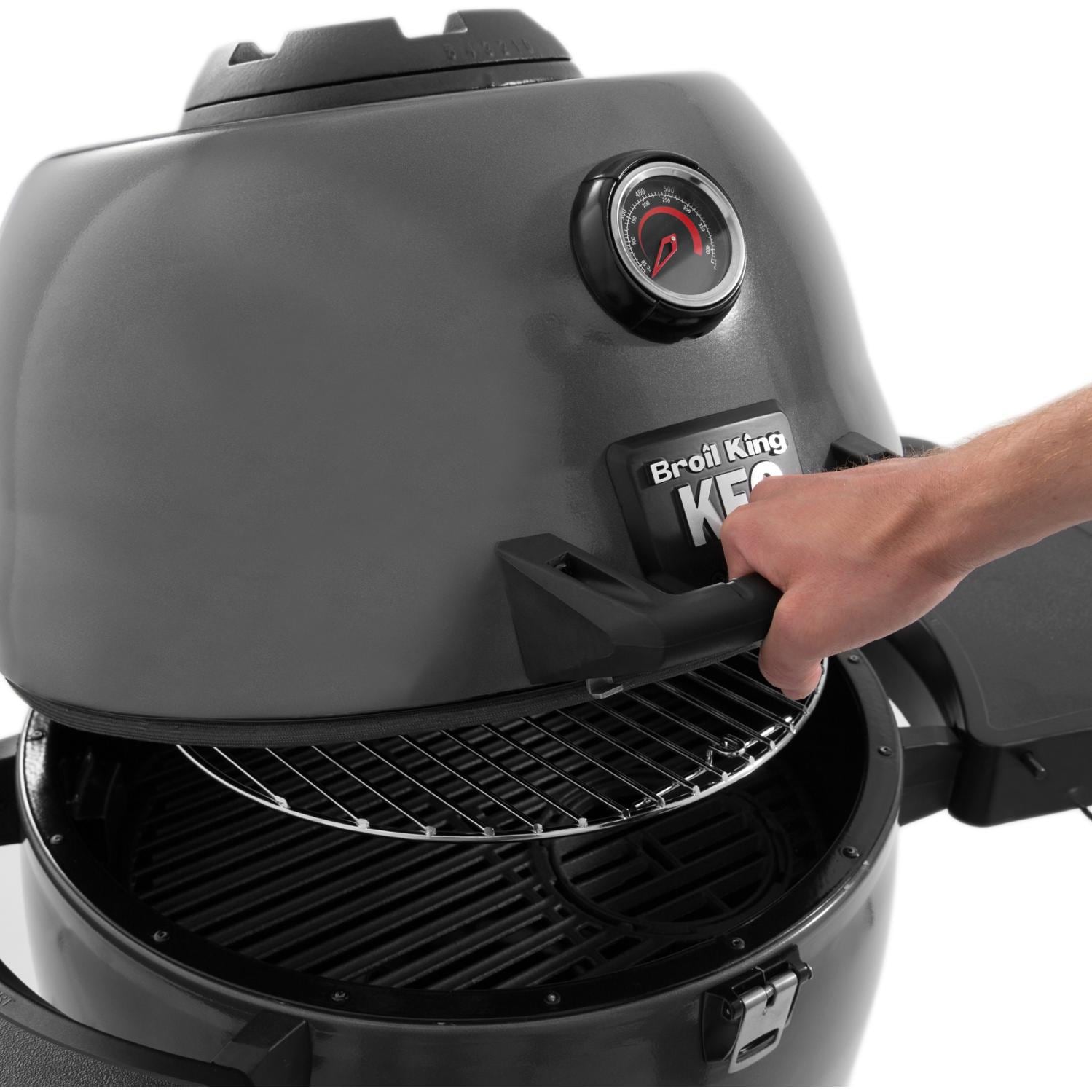 Broil King Keg 5000 Steel Charcoal Kamado Grill - Gray - 911470 - Image 13