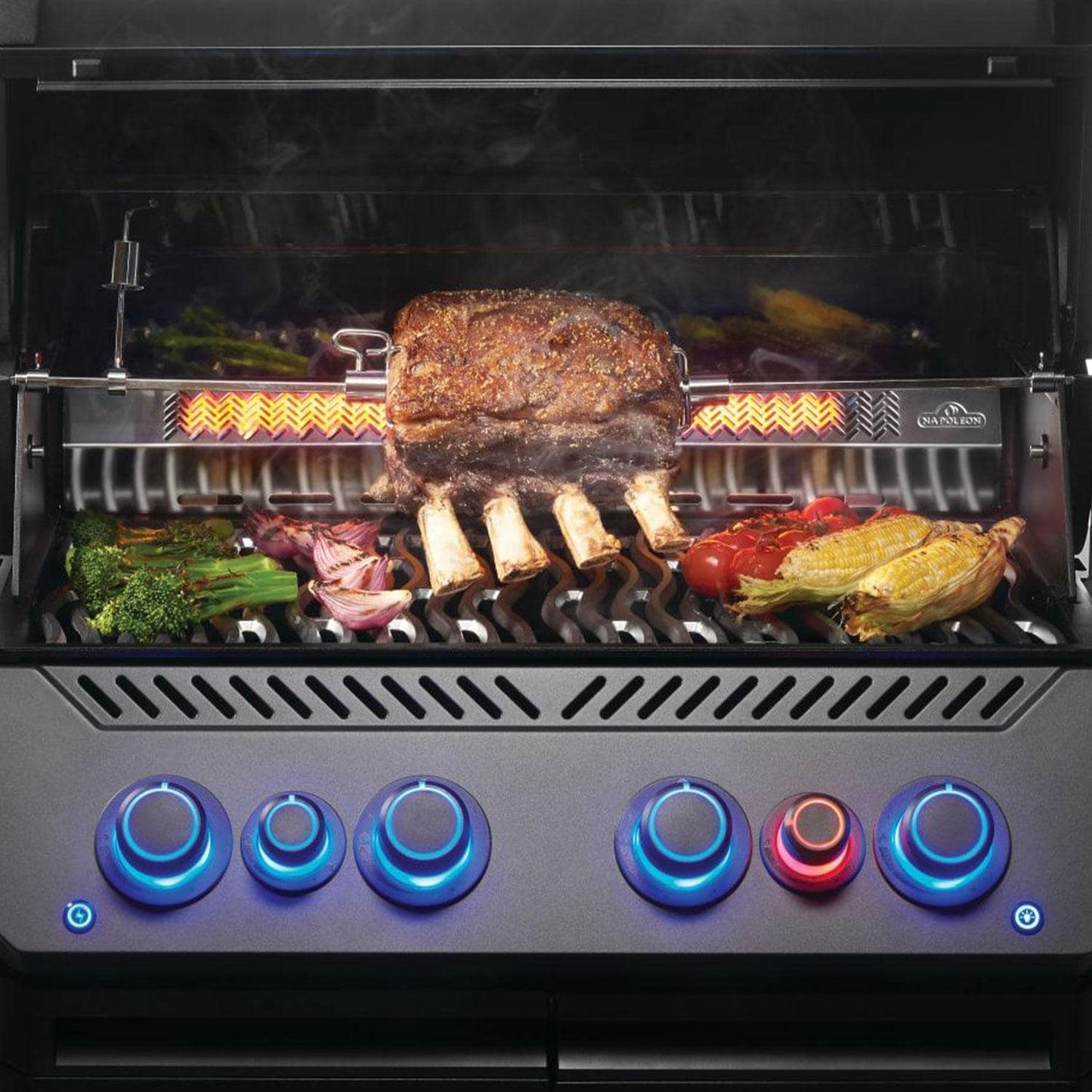 Napoleon Prestige Phantom 500 Connected  4-Burner Propane Grill w/ Rotisserie, WiFi & Bluetooth - P500VXRSIBPK-PHM - Image 4