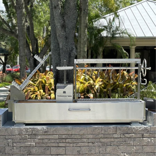 Tagwood Fully Assembled BBQ Argentine Santa Maria Wood Fire & Charcoal Grill - BBQ08SSF - Image 1