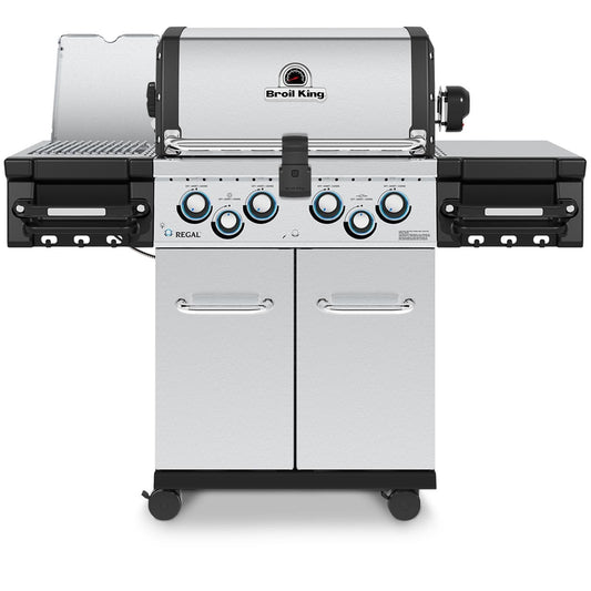 Broil King Regal S 490 PRO IR 4-Burner Natural Gas Grill With Rotisserie & Infrared Side Burner - Stainless Steel - 956947 - Image 1