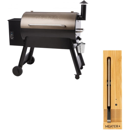 Traeger Pro Series 34-Inch Wood Pellet Grill W/ MEATER+ Smart Meat Thermometer - Image 1