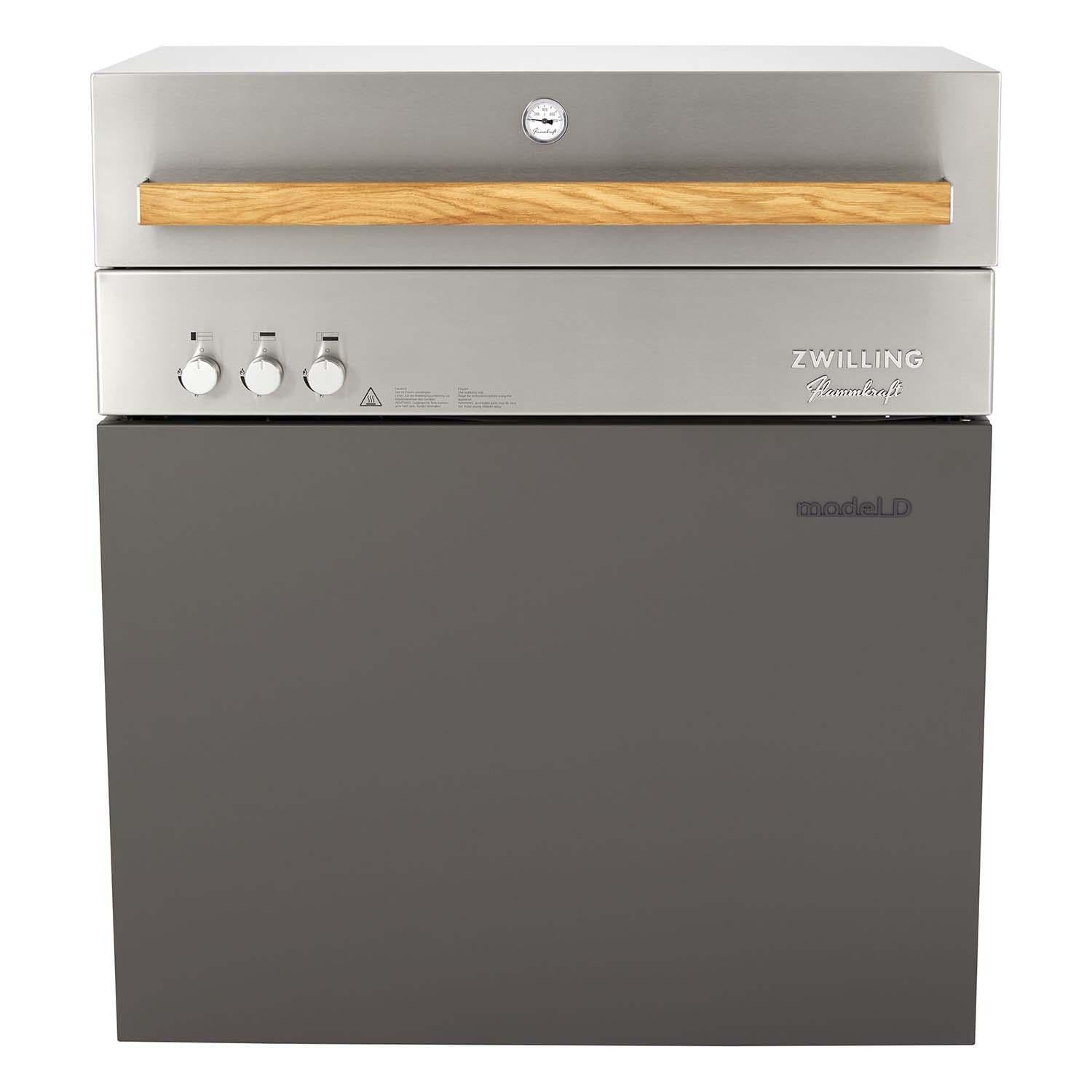 Flammkraft Model D Freestanding Grill & Model M Prep Center Module - Deep Umbra - 1029540 - Image 3