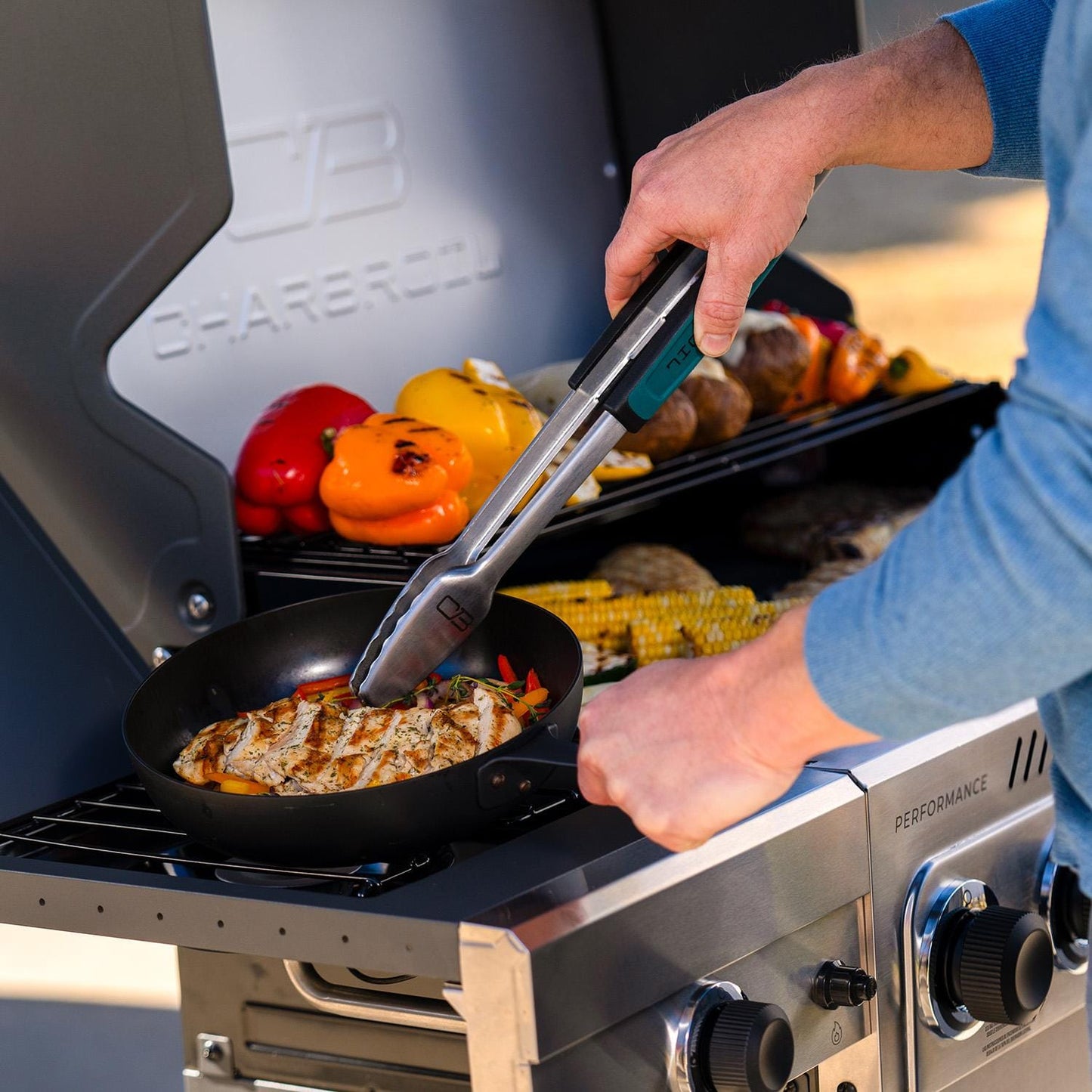 Charbroil Performance Series 5-Burner Propane Gas Grill Cabinet - Stainless - 463463225