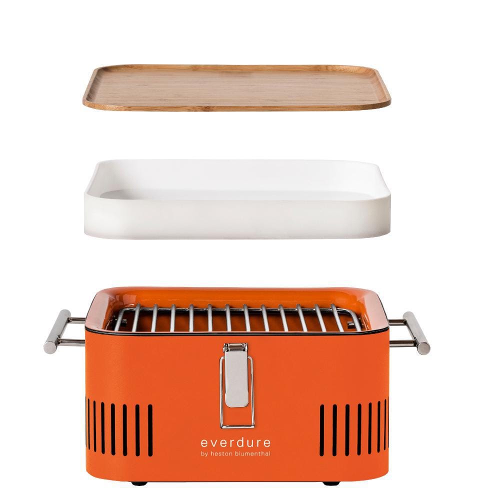 Everdure CUBE 17-Inch Portable Charcoal Grill - Orange - HBCUBEOUS - Image 3