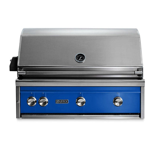 Lynx Professional 36 Inch Built-In All Infrared Trident Propane Grill w/ Rotisserie in Pacific Blue - L36ATR-PBLP - Image 1