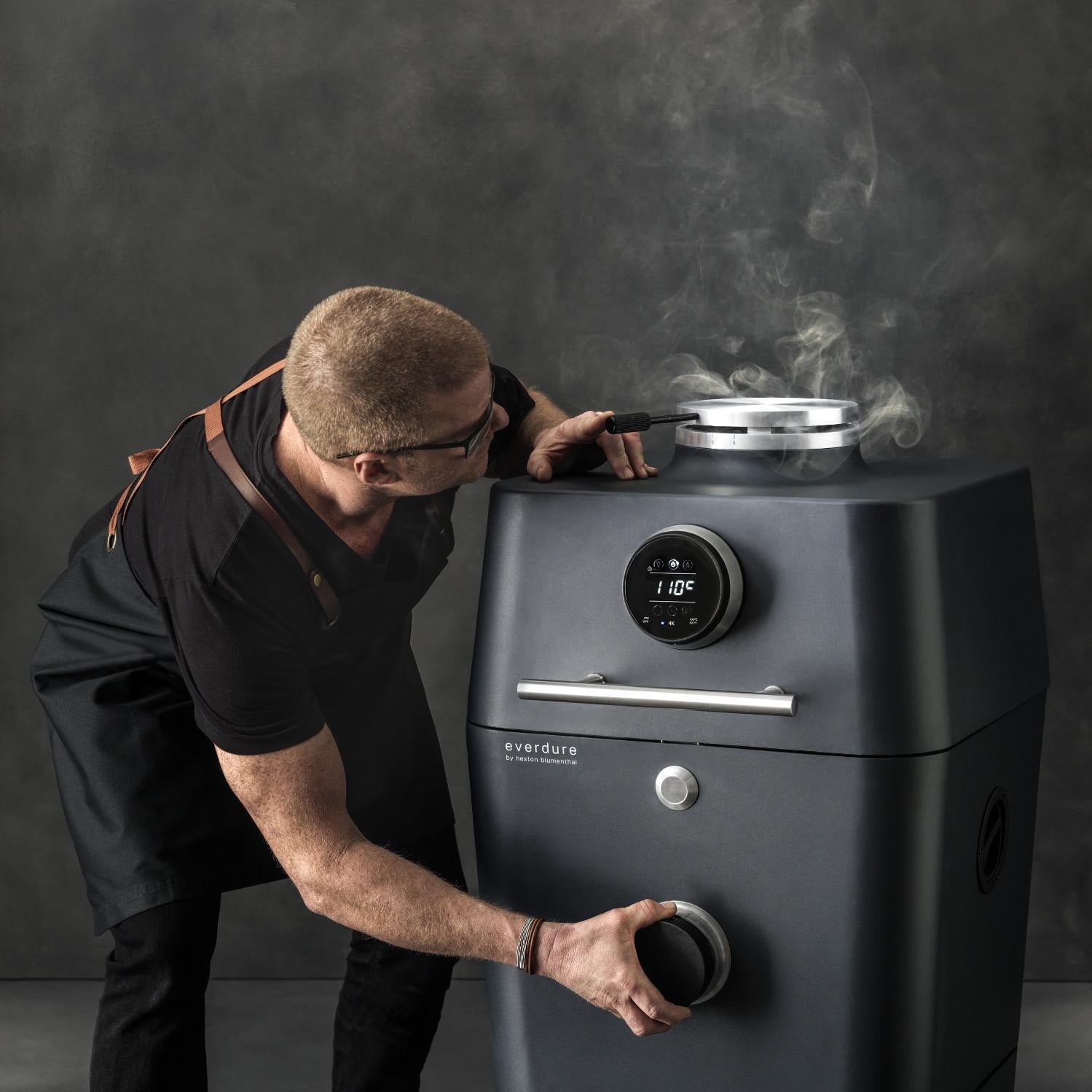 Everdure 4K 21-Inch Charcoal Grill & Smoker - Graphite - HBCE4KGUS - Image 5