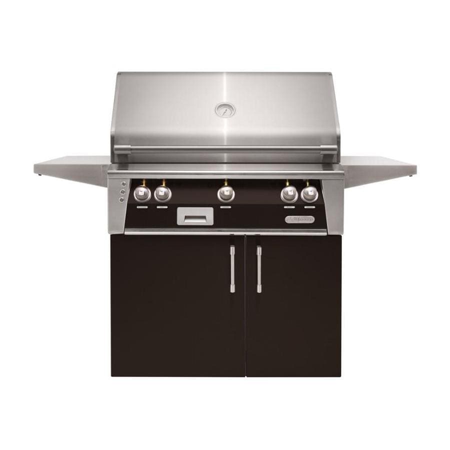 Alfresco ALXE 36-Inch Freestanding Natural Gas Grill With Sear Zone And Rotisserie - Jet Black Matte - ALXE-36SZC-NG-SM9005 - Image 1