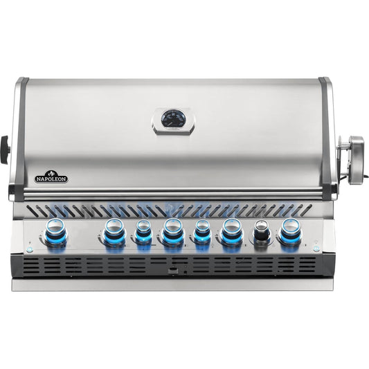 Napoleon Prestige PRO 665 5-Burner Built-in Natural Gas Grill w/ Rotisserie - BIPRO665RBNSS-3 - Image 1