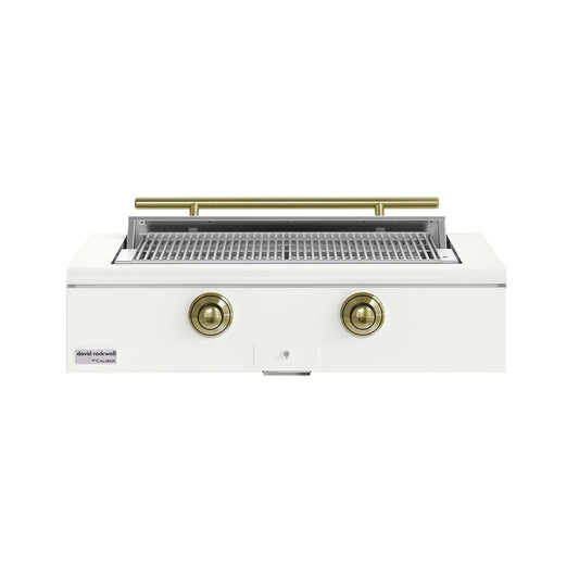 Caliber 42-in Natural Gas Built-In Rockwell Grill - Matte White w/ Brass Hardware - CRG-42BN00-A-030-H01 - Image 1