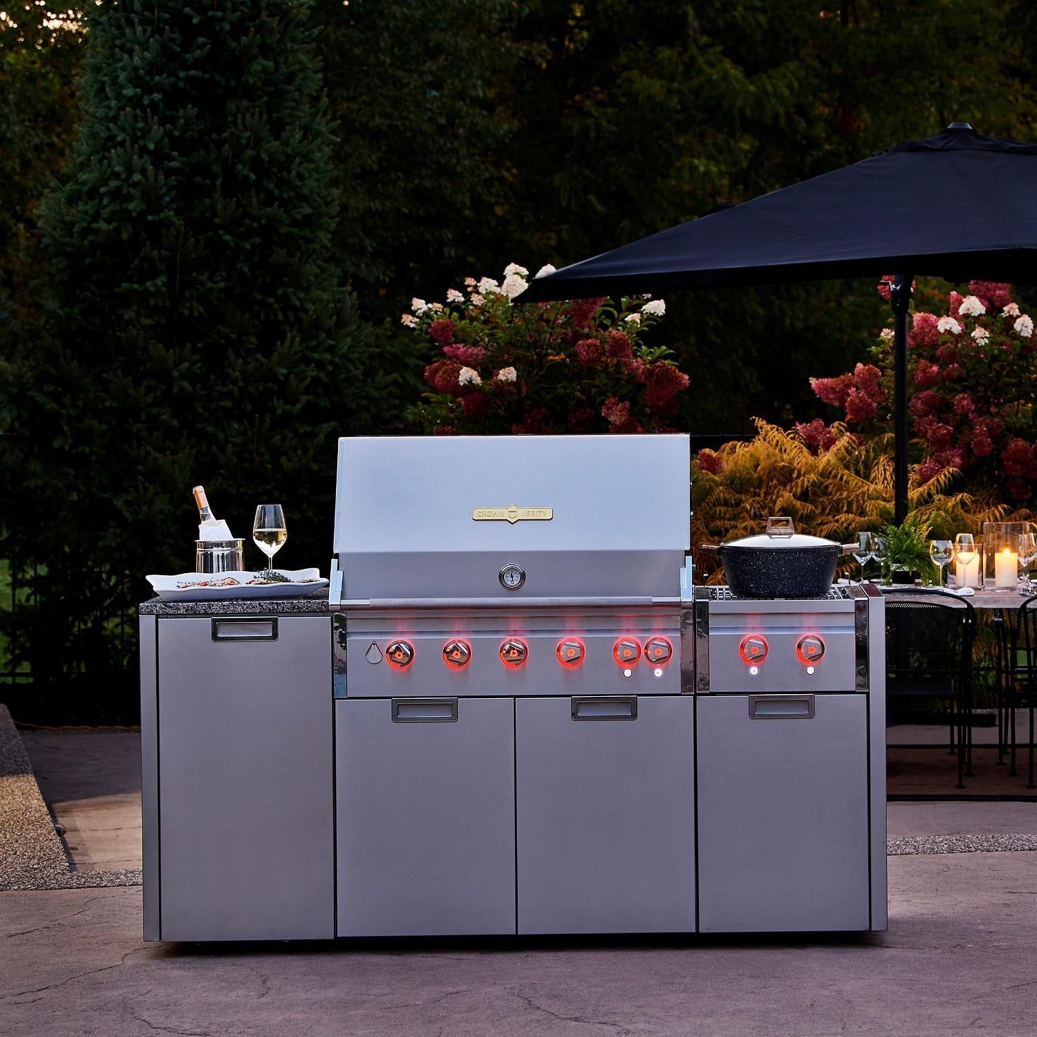 Crown Verity Infinite Series 24-Inch Modular Natural Gas Grill W/ Lights - IGM24NG-LT - Image 13