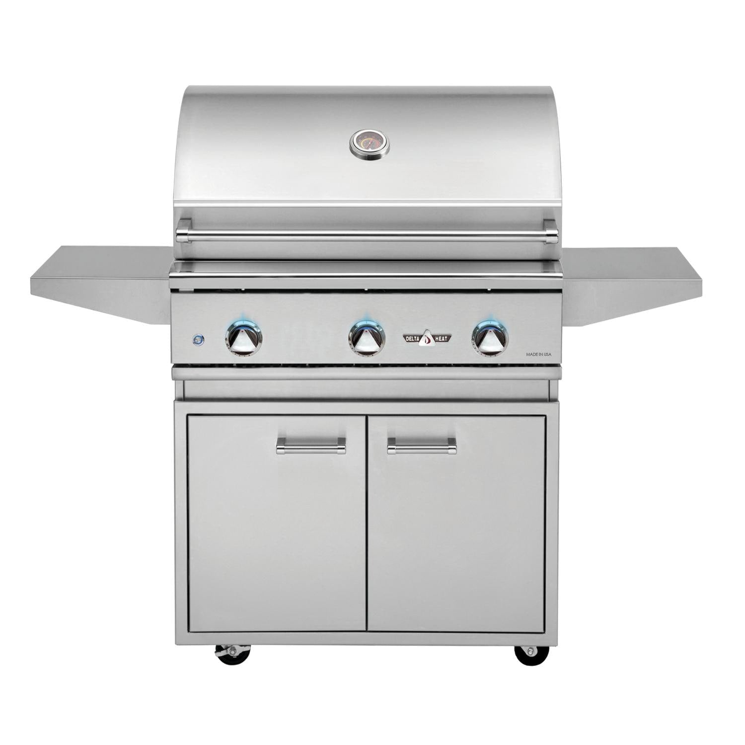 Delta Heat 32-Inch 3-Burner Propane Gas Grill On Cart - Image 1