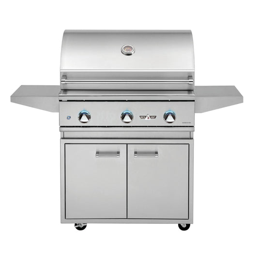 Delta Heat 32-Inch 3-Burner Propane Gas Grill On Cart - Image 1