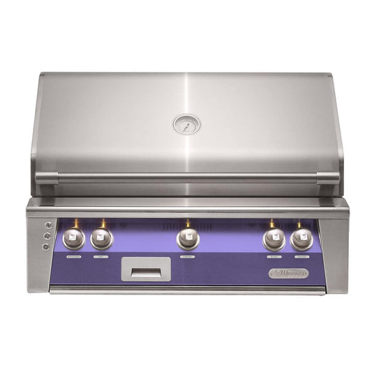 Alfresco ALXE 36-Inch Built-In Propane Grill With Sear Zone And Rotisserie in Blue Lilac - ALXE-36SZ-LP-S4005 - Image 1
