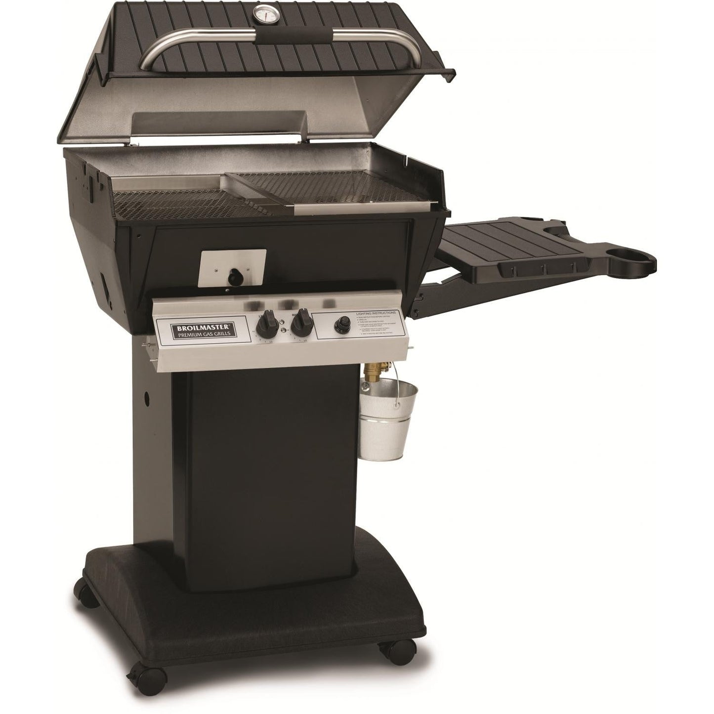 Broilmaster Q3X Qrave Propane Gas Grill On Black Cart - Image 1