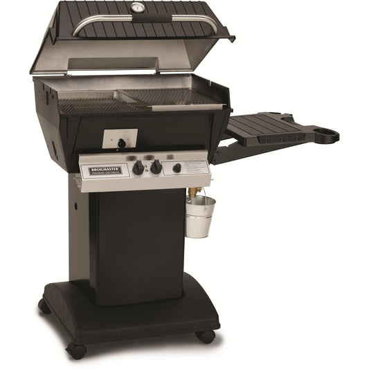 Broilmaster Q3X Qrave Propane Gas Grill On Black Cart - Image 1