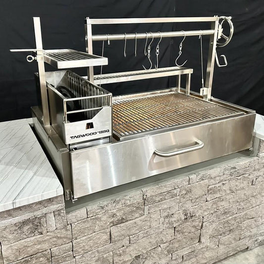 Tagwood BBQ XL Built-In Argentine Santa Maria Wood Fire & Charcoal Grill - BBQ25SS - Image 1