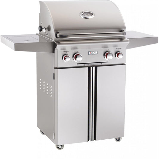 American Outdoor Grill T-Series 24-Inch 2-Burner Propane Gas Grill W/ Rotisserie & Single Side Burner - 24PCT - Image 1