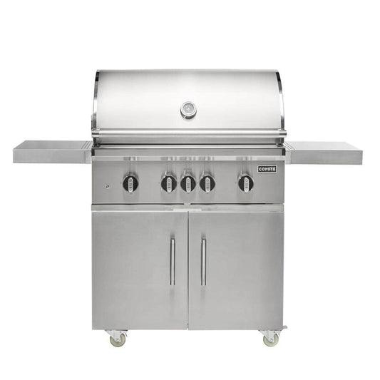 Coyote SL-Series 36-in 4-Burner Natural Gas Grill w/ Sear Burner, Rotisserie, & Safety Valve - Image 1