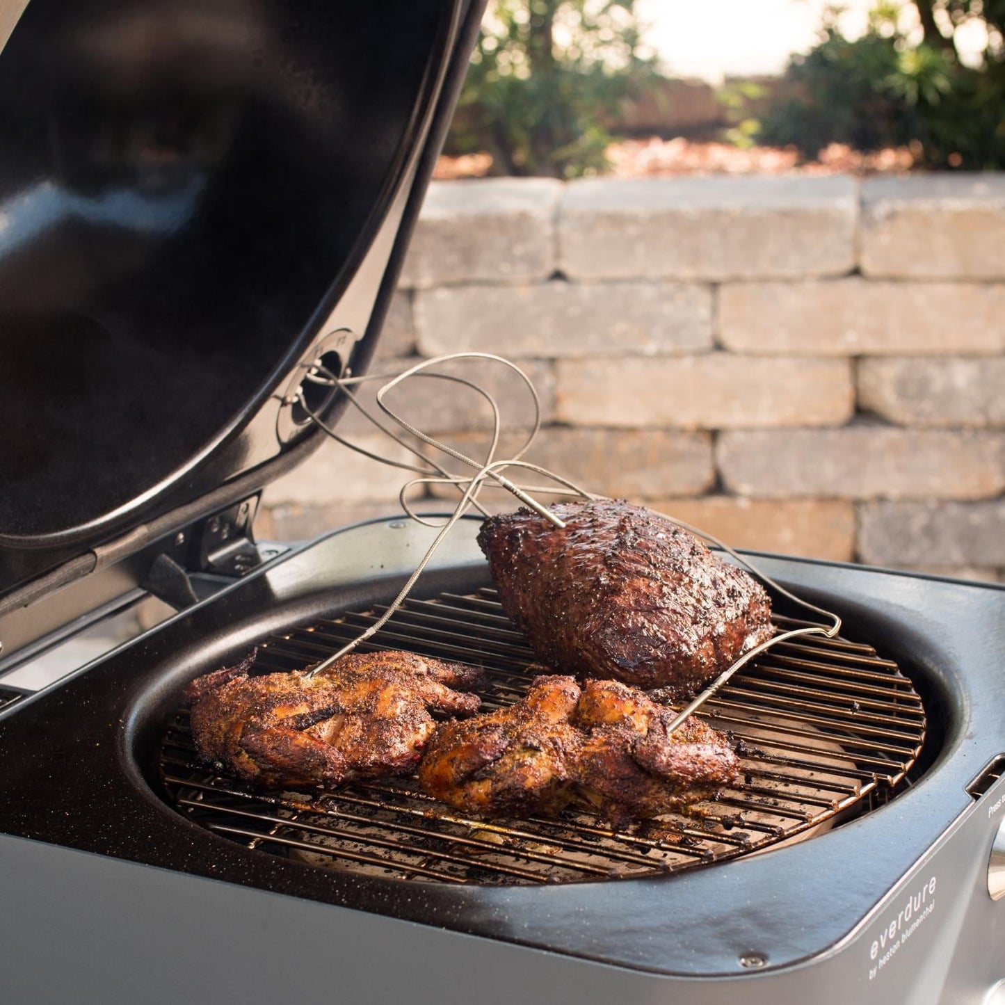 Everdure 4K 21-Inch Charcoal Grill & Smoker - Orange - HBCE4KOUS - Image 25