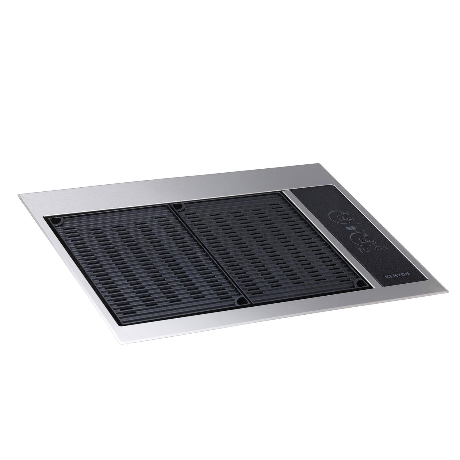 Kenyon Texan Two Zone No Lid Built-In 240V Electric Grill W/ Lite Touch Control & Mounting Holes - B70401WH - Image 2