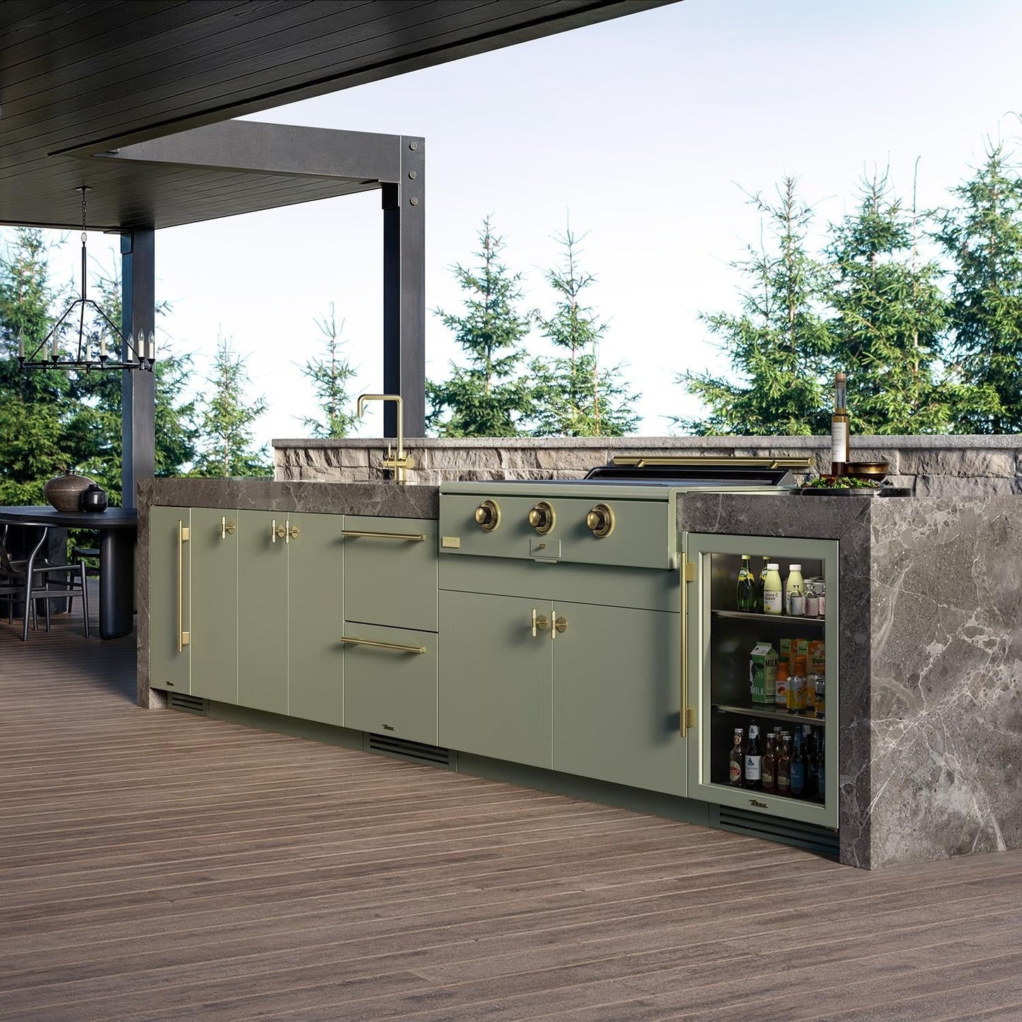 Caliber 48-in Propane Built-In Rockwell Grill - CRG-48BL00-A