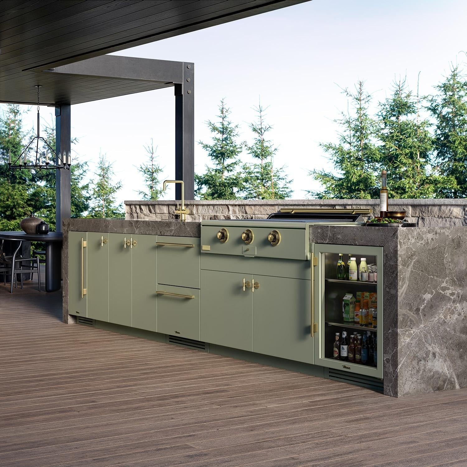 Caliber 48-in Natural Gas Built-In Rockwell Grill - Bluestone w/ Stainless Steel Hardware - CRG-48BN00-A-152-H04 - Image 11