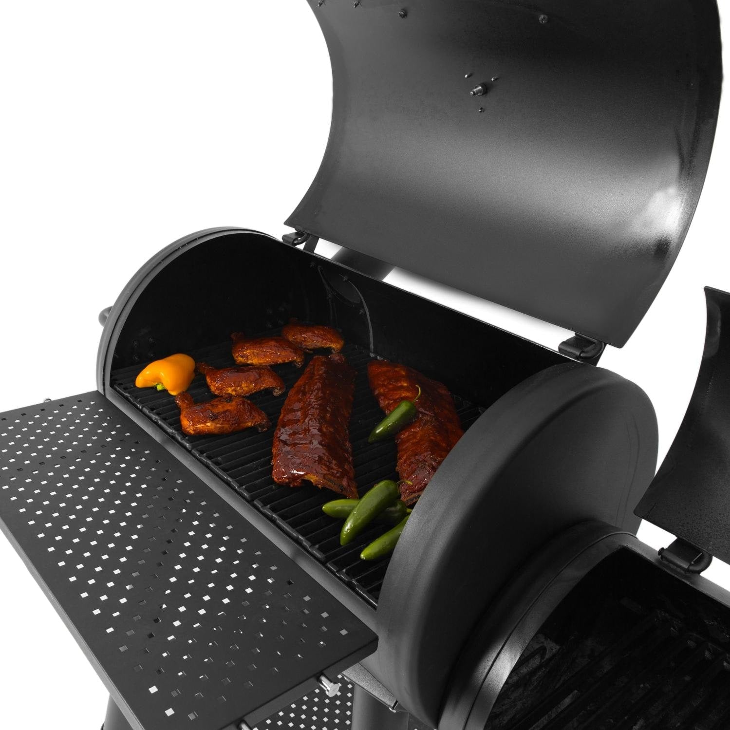 Broil King Smoke XL 32-Inch Offset Charcoal Smoker - Black - Image 3