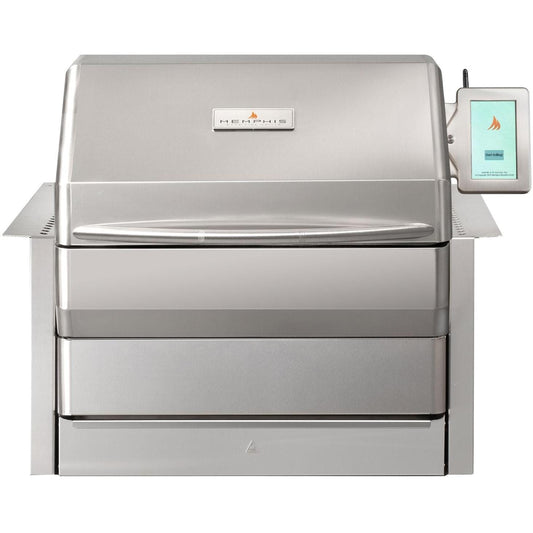 Memphis Grills Pro ITC3 Wi-Fi Monitored 28-Inch 304 Stainless Steel Built-In Pellet Grill - VGB0001S - Image 1