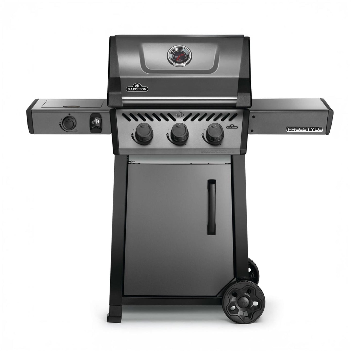 Napoleon Freestyle 365 3 Burner Propane Gas Grill w/ Range Side Burner - Graphite Grey - F365DSBPGT-ECP - Image 1