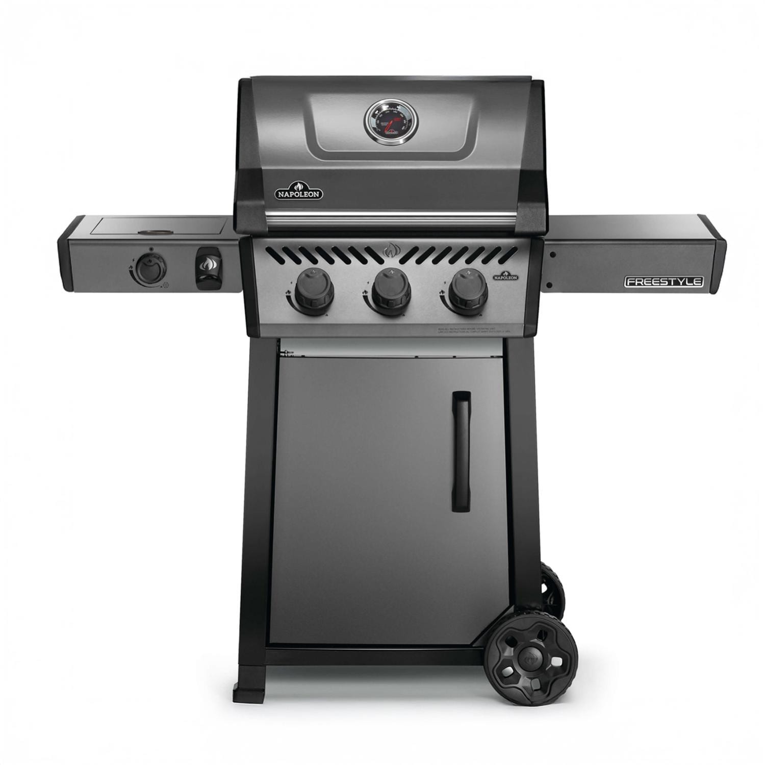 Napoleon Freestyle 365 3 Burner Propane Gas Grill w/ Range Side Burner - Graphite Grey - F365DSBPGT-ECP - Image 1
