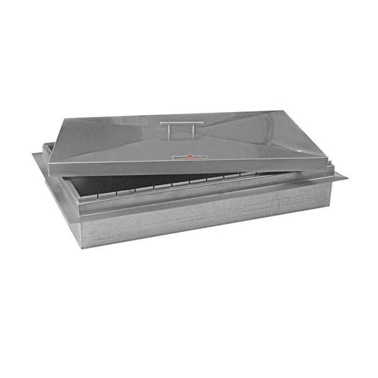 Kabobmaster 30 Inch Stainless Steel Stone Series Built-In Charcoal Grill - KM-S3019-SS - Image 1