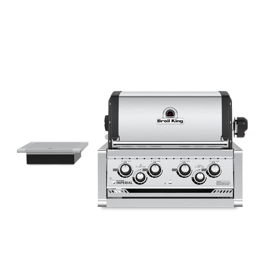 Broil King Imperial 490 4-Burner Built-In Natural Gas Grill With Rotisserie & Side Burner - Stainless Steel - 956087 - Image 1
