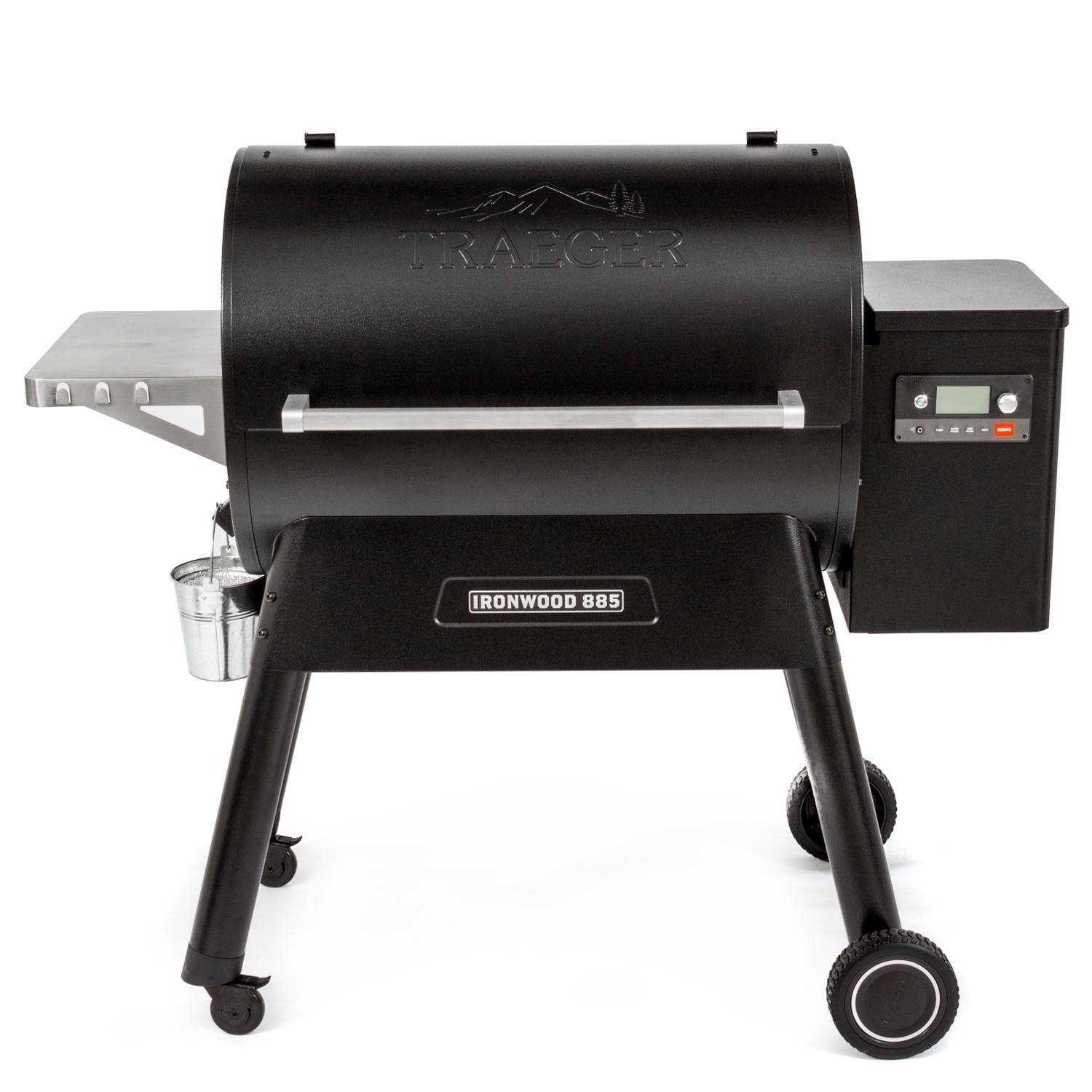 Traeger Ironwood 885 Wi-Fi Controlled Wood Pellet Grill W/ WiFIRE & Pellet Sensor - TFB89BLF - Image 1