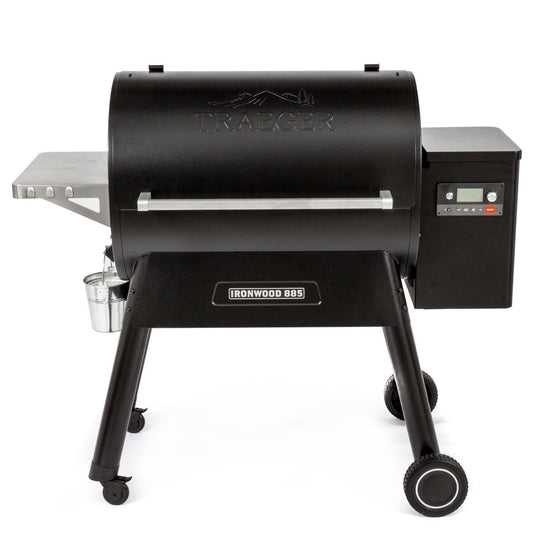 Traeger Ironwood 885 Wi-Fi Controlled Wood Pellet Grill W/ WiFIRE & Pellet Sensor - TFB89BLF - Image 1