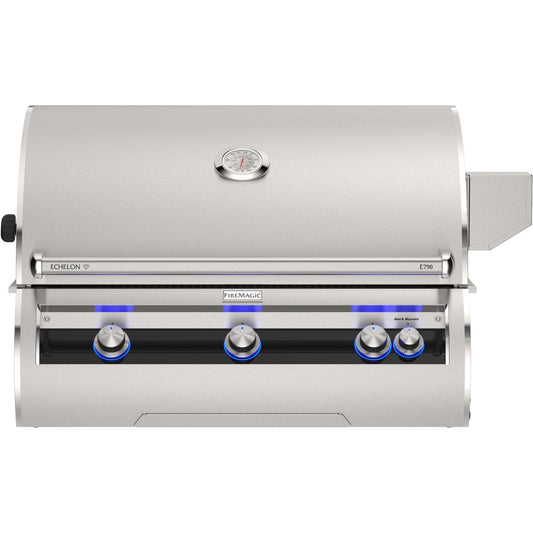 Fire Magic Echelon Diamond E790i 36-Inch Built-In Propane Grill w/ Rotisserie, Left Side Infrared Burner & Analog Thermometer - E790I-9LAP - Image 1