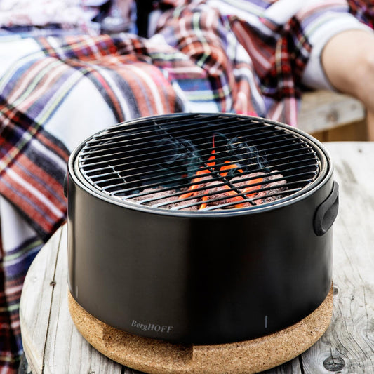 BergHOFF Leo Portable Tabletop BBQ Grill W/ Heat Resistant Base Black - 2415601 - Image 1