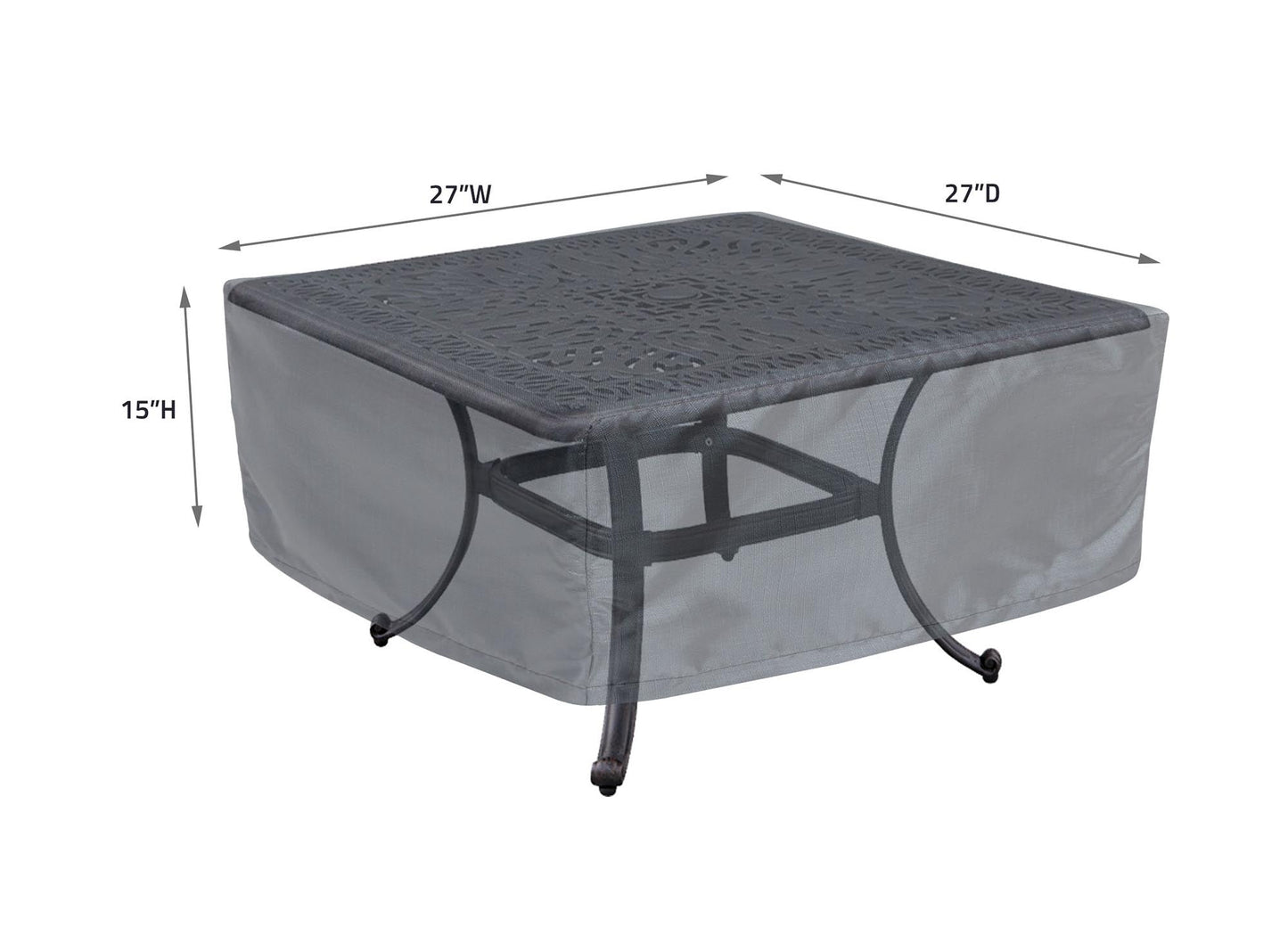 Occasional Table Square/Round 24-26 - 27''Wx27''Dx15''H - Mercury