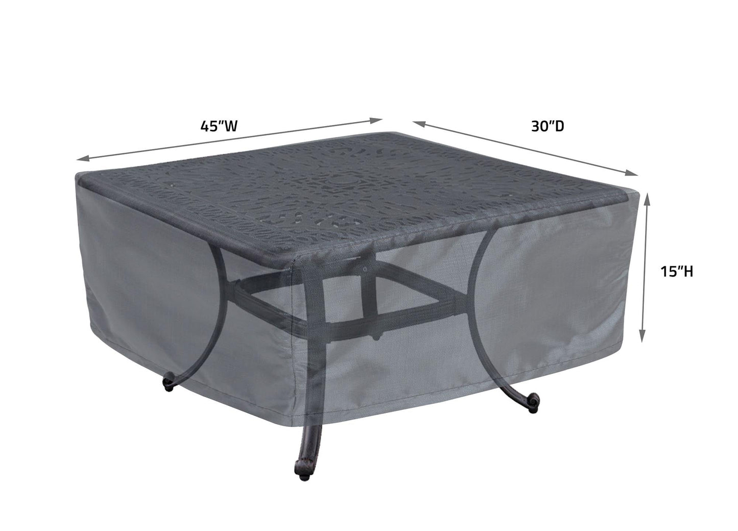 Occasional Table Square/Round 30x45 - 30''Wx45''Dx15''H - Mercury