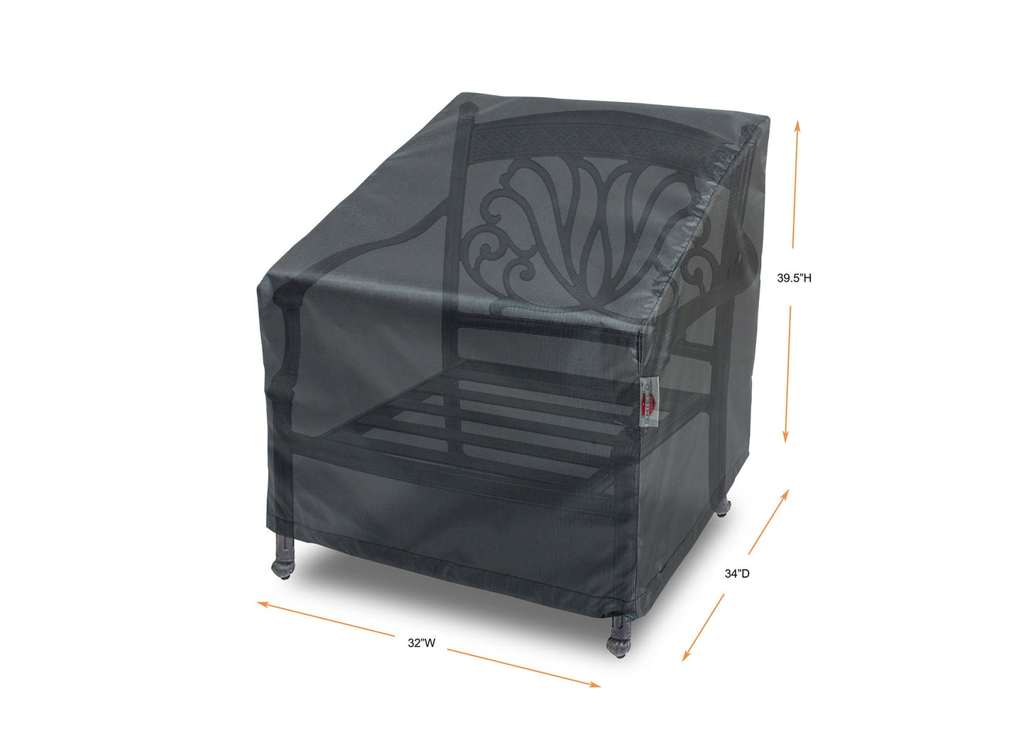 Club Large High Back Cover - 32"W x 34"D x 39.5"H - Mercury