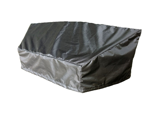 Circular Wicker Sofa Cover - 86''/45''Lx36''Dx32''H - Mercury