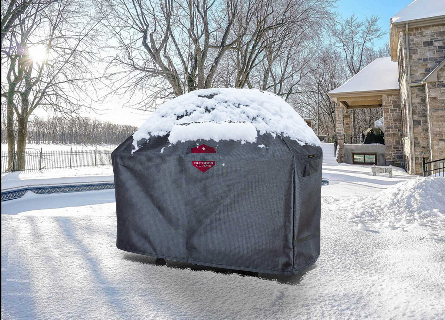 Grill Cover 26" Grill Cart Cover (59"x22"x47.5") - Gold