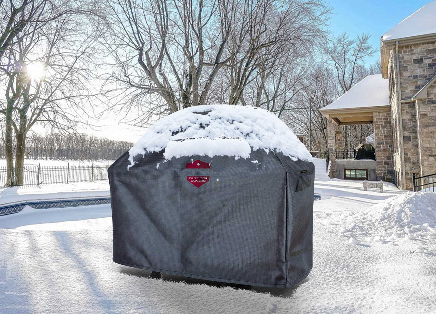 Grill Cover 32" Grill Cart Cover (68"x27.5"x51") - Gold
