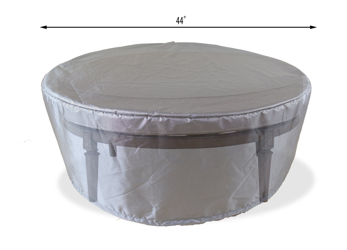 Ottoman Cover Round - 44" Dia x 28" H - Mercury